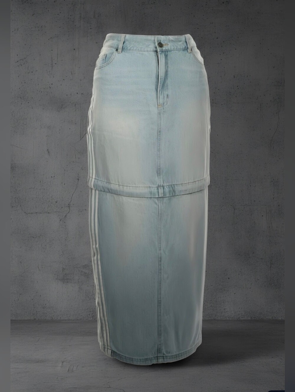 Adidas Originals Adilenium Season 3 Two-In-One Denim Skirt | Size 14 - Picture 2 of 13